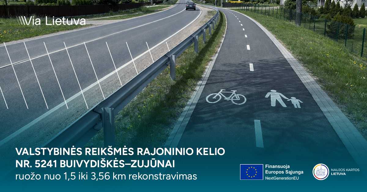 Projektas Nr. 08-037-P-0011 „Valstybinės reikšmės rajoninio kelio Nr. 5241 Buivydiškės–Zujūnai ruožo nuo 1,500 iki 3,560 km rekonstravimas“