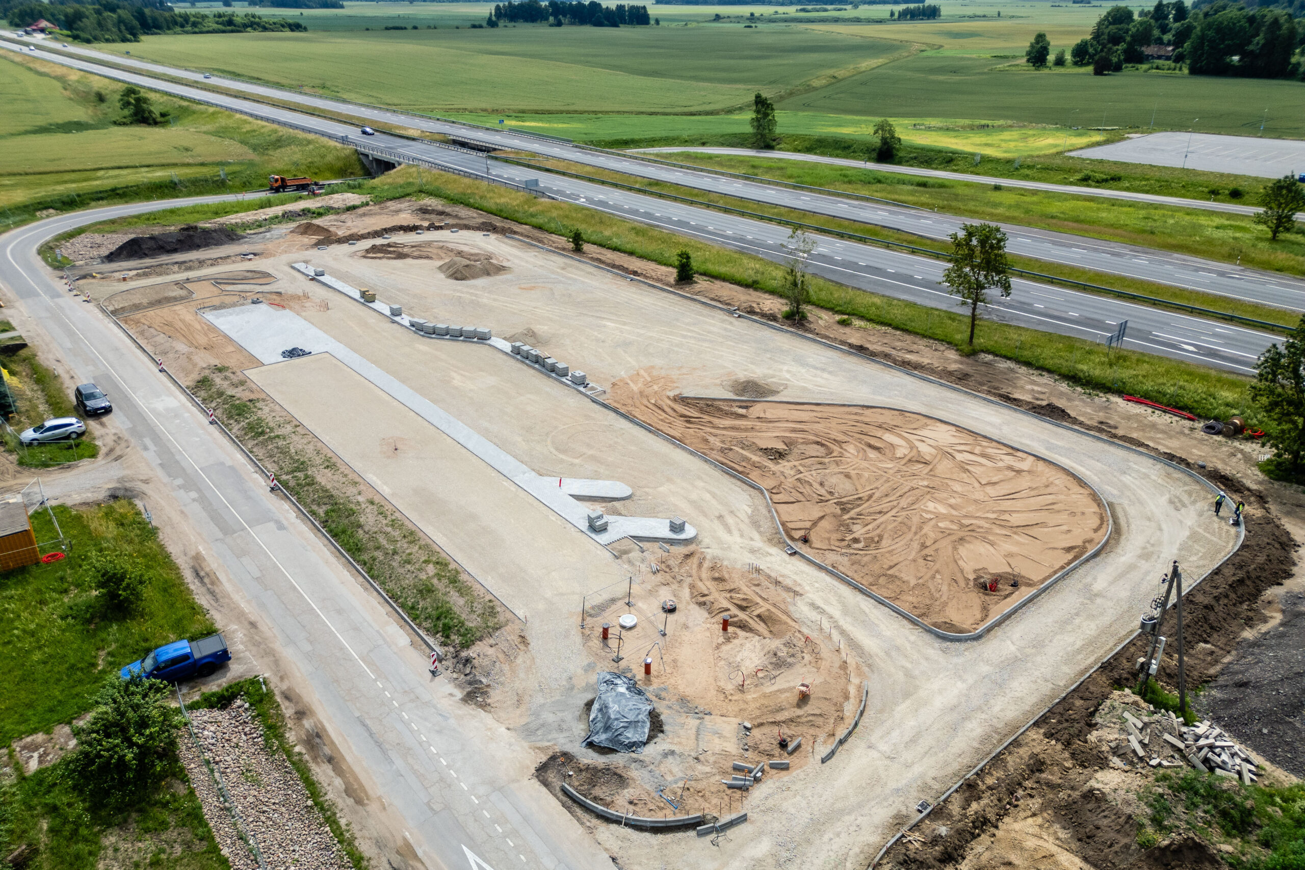 „Via Lietuva“ gerina kelionių kokybę: ties Ariogala už beveik 1,5 mln. eurų įrengiama moderni poilsio erdvė